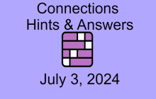 Connections NYT Game Hints & Answers Today July 3, 2024 img