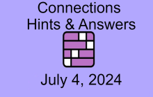 Connections NYT Game Hints & Answers Today July 4, 2024 img