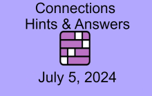 Connections NYT Game Hints & Answers Today July 5, 2024 img