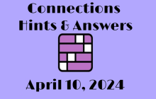 Connections NYT Game Hints & Answers Today April 10, 2024