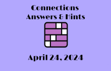 Connections NYT Game Hints & Answers Today April 24, 2024