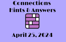 Connections NYT Game Hints & Answers Today April 25, 2024